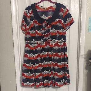 Modcloth Multicolor Geometric Dress